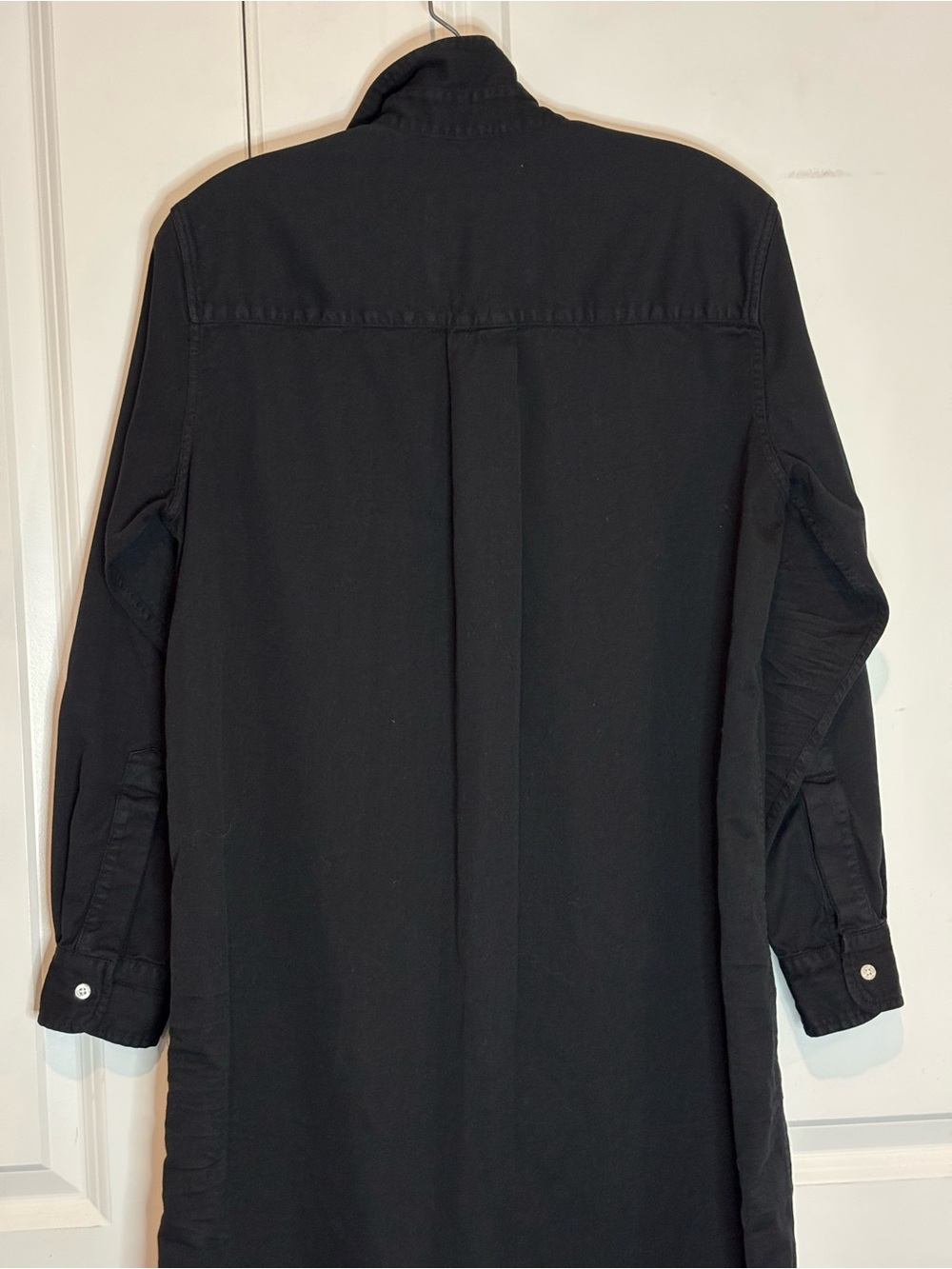 Frank & Eileen Rory Long Sleeve Maxi Shirt Dress Black S - Picture 6 of 10
